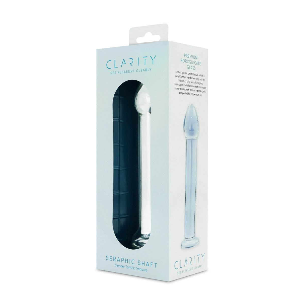 Seraphic Shaft Borosilicate Glass Dildo – Hand-Blown 6.6 Inch Straight Dildo > Glass > Dildos
