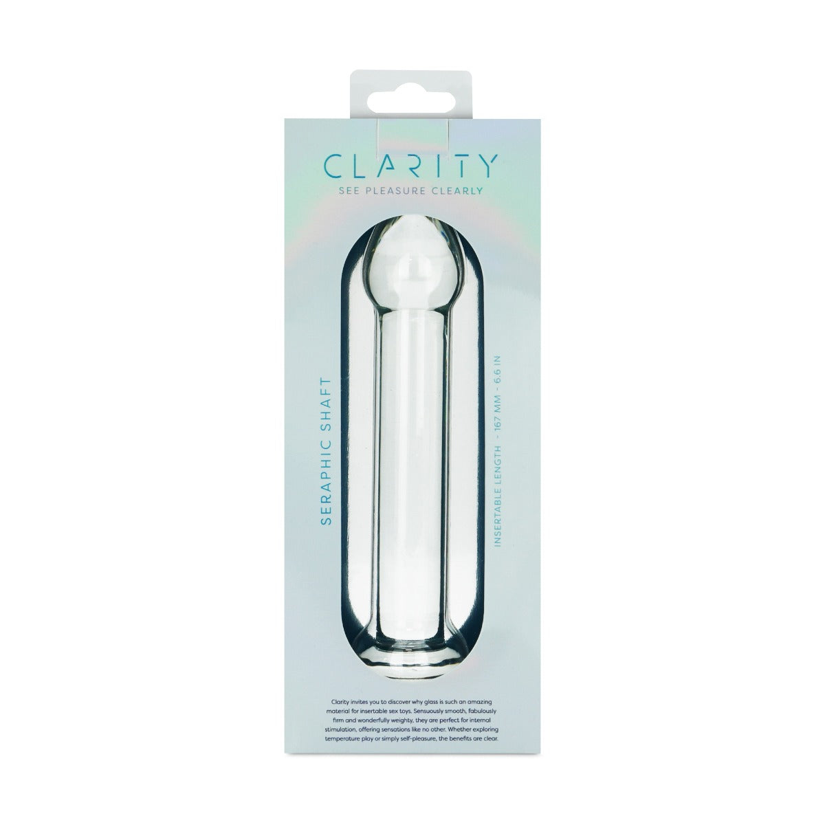 Seraphic Shaft Borosilicate Glass Dildo – Hand-Blown 6.6 Inch Straight Dildo > Glass > Dildos