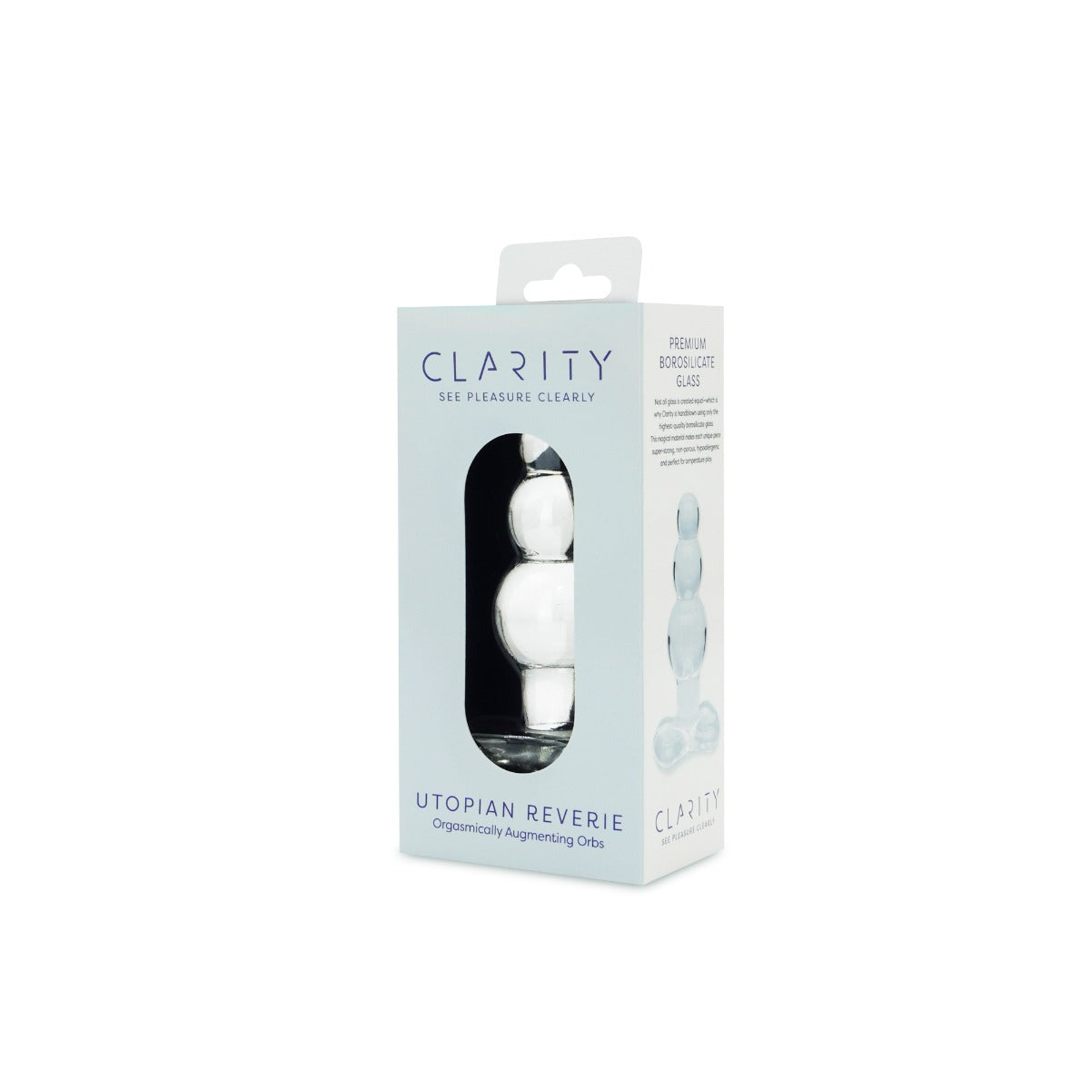 Utopian Reverie Handcrafted Borosilicate Glass Anal Beads 3.6 Inch Anal Toy > Glass > Dildos