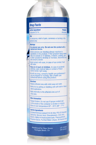 Relax Anal Lube 4.4oz/130ml Desensitizing Spray Gel Speciality Lubricants