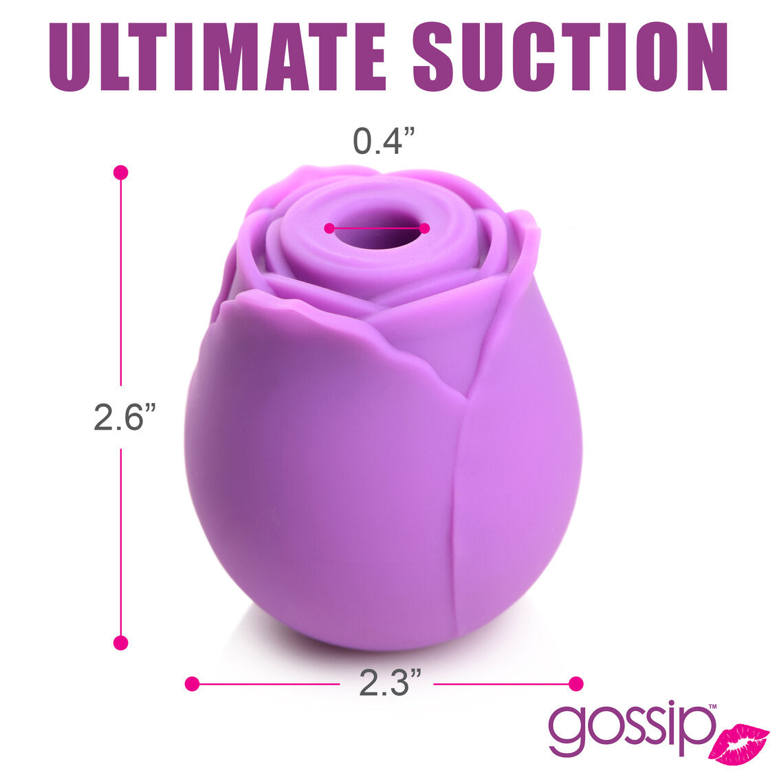 Gossip Cum Into Bloom Clitoral Vibrator Rose Flirt Purple 10X Stimulator Rechargeable > Sex Toys For Ladies > Rose Stimulators
