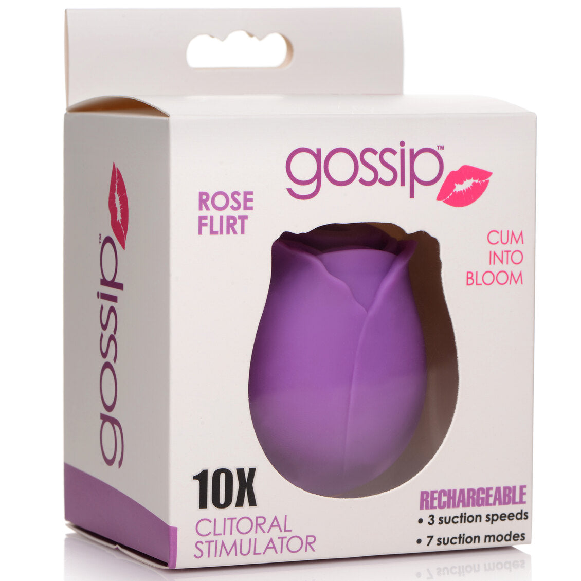 Gossip Cum Into Bloom Clitoral Vibrator Rose Flirt Purple 10X Stimulator Rechargeable > Sex Toys For Ladies > Rose Stimulators