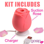 Curve Toys | Gossip Cum Into Bloom Clitoral Vibrator - Rose Crave