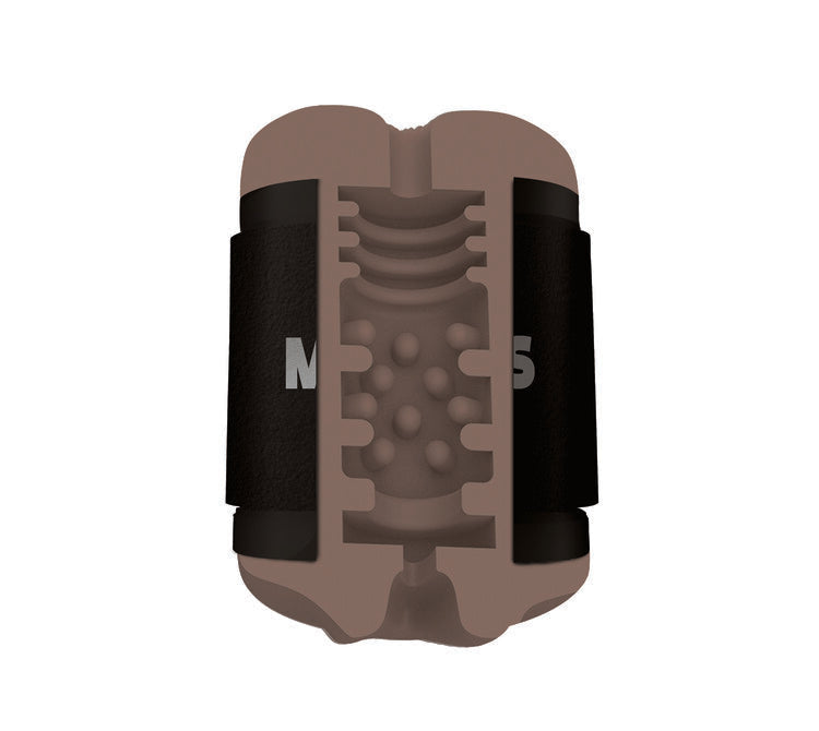Mistress Double Shot Mini Masturbators Ass and Mouth Dark Tone Compact Ergonomic Design > Sex Toys For Men > Masturbators > Manual