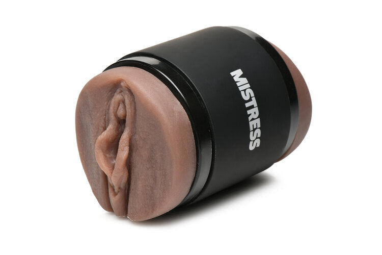 Mistress Double Shot Mini Masturbators Pussy and Ass Dark Tone Compact Ergonomic Design > Sex Toys For Men > Masturbators > Manual