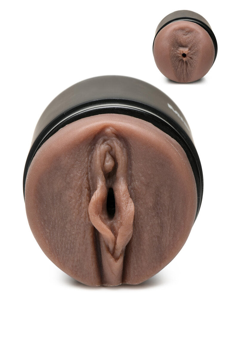 Mistress Double Shot Mini Masturbators Pussy and Ass Dark Tone Compact Ergonomic Design > Sex Toys For Men > Masturbators > Manual