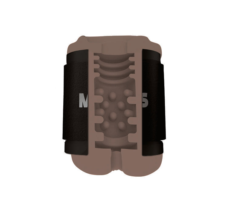 Mistress Double Shot Mini Masturbators Pussy and Ass Dark Tone Compact Ergonomic Design > Sex Toys For Men > Masturbators > Manual
