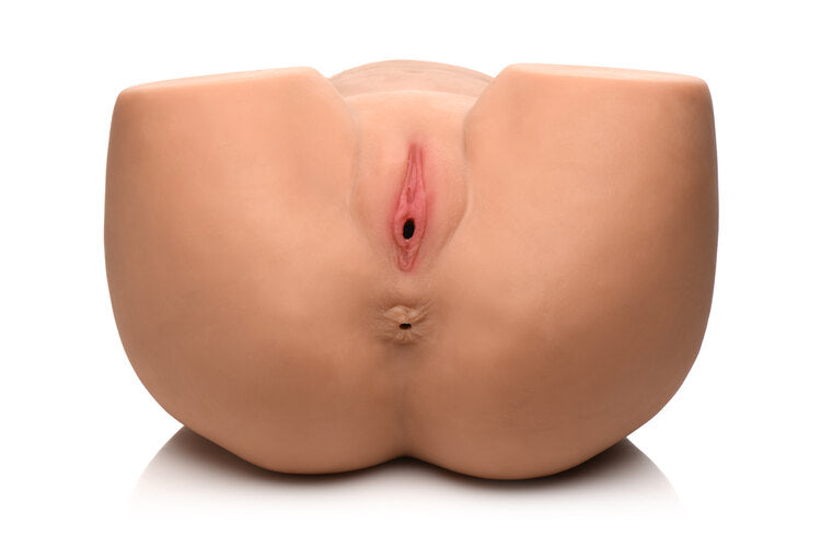 Mistress 3D Life Size Vibrating Pussy and Ass Masturbator with Remote Control and Textured Inner Tunnels > Sex Toys For Men > Assbators