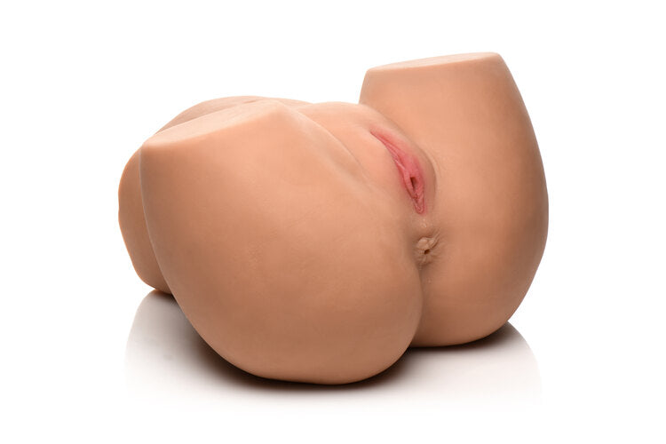 Mistress 3D Life Size Vibrating Pussy and Ass Masturbator with Remote Control and Textured Inner Tunnels > Sex Toys For Men > Assbators