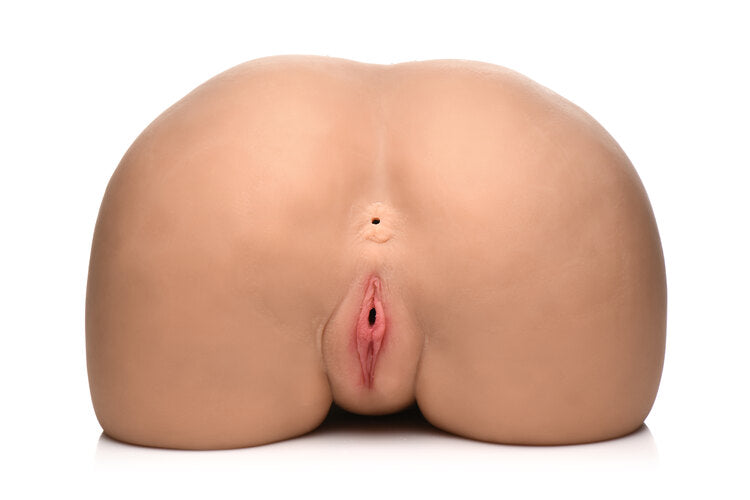 Mistress 3D Life Size Vibrating Pussy and Ass Masturbator with Remote Control and Textured Inner Tunnels > Sex Toys For Men > Assbators