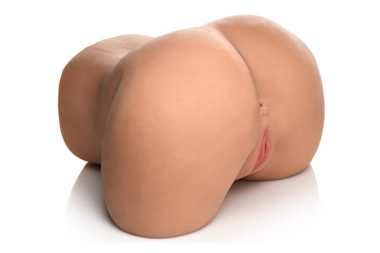 Mistress 3D Life Size Vibrating Pussy and Ass Masturbator with Remote Control and Textured Inner Tunnels > Sex Toys For Men > Assbators