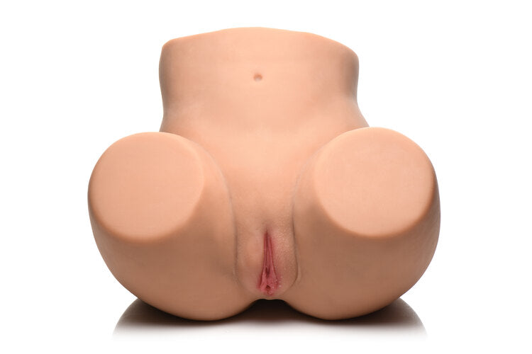 Mistress 3D Life Size Vibrating Pussy and Ass Masturbator with Remote Control and Textured Inner Tunnels > Sex Toys For Men > Assbators
