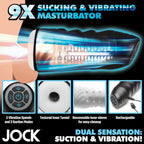 Jock 9X Sucking and Vibrating Masturbator – Multi-Textured Sleeve > Sex Toys For Men > Masturbators Premium