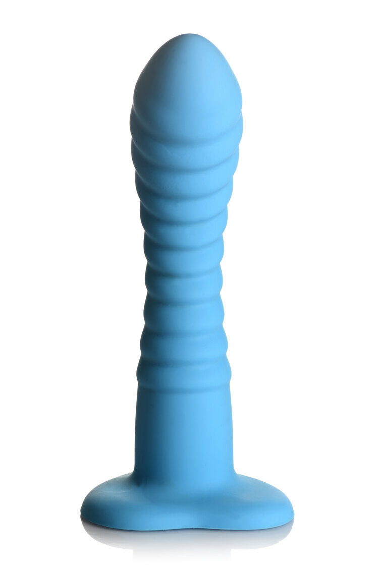 Curve Toys | Simply Sweet 7 Ribbed Silicone Dildo Blue