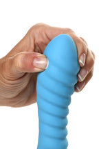 Curve Toys | Simply Sweet 7 Ribbed Silicone Dildo Blue
