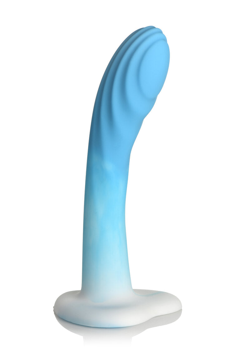 Curve Toys | Simply Sweet 7 Ripple Silicone Dildo Blue White