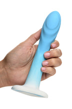 Curve Toys | Simply Sweet 7 Ripple Silicone Dildo Blue White