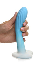 Curve Toys | Simply Sweet 7 Ripple Silicone Dildo Blue White