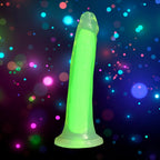 Curve Toys | LolliCock 7 inches Glow-In-The-Dark Silicone Dildo Green