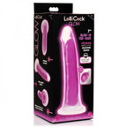 Curve Toys | LolliCock 7 inches Glow-In-The-Dark Silicone Dildo Purple
