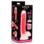 Curve Toys | LolliCock 7 inches Glow-In-The-Dark Silicone Dildo w Balls Pink
