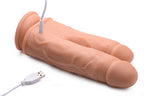 Big Shot 8 Inch Double Shot 10X With Turbo Mode Silicone Vibrating Rotating Remote Control Double Dong > Dildos > Double Dildos