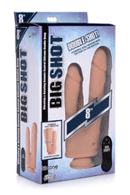 Big Shot 8 Inch Double Shot 10X With Turbo Mode Silicone Vibrating Rotating Remote Control Double Dong > Dildos > Double Dildos