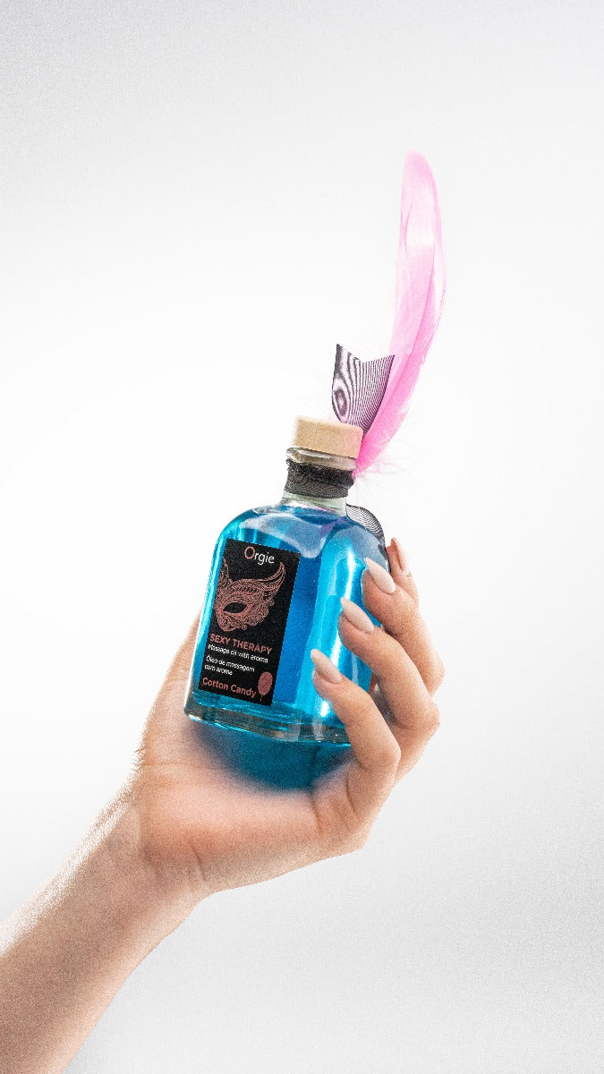 Orgie Sexy Therapy Cotton Candy Kissable Massage Oil 100ml – Edible Warming Massage Oil > Essentials > Massage Oil