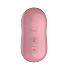 Satisfyer Cotton Candy Lilac Compact Oval Lay-On Vibrator with Pressure Waves and Vibration > Vibrators > Vibrating Pads
