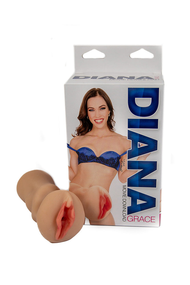 Diana Grace Pussy Stroker Hand-Sized Masturbator 14cm Length 6cm Outer Diameter > Sex Toys For Men > Masturbators > Pornstar