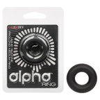 Alpha Liquid Silicone Prolong Medium Ring Black Stretchy Erection Enhancer > Cock Ring > Single