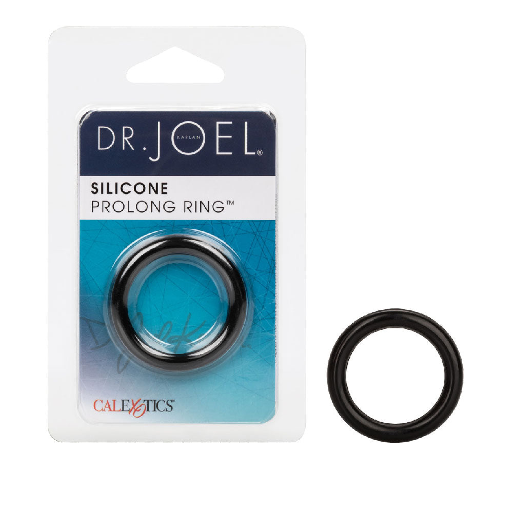 Dr. Joel Silicone Prolong Ring Black 1.2 Inch Diameter Ultra Soft Stretchy Cock Ring COCK RINGS