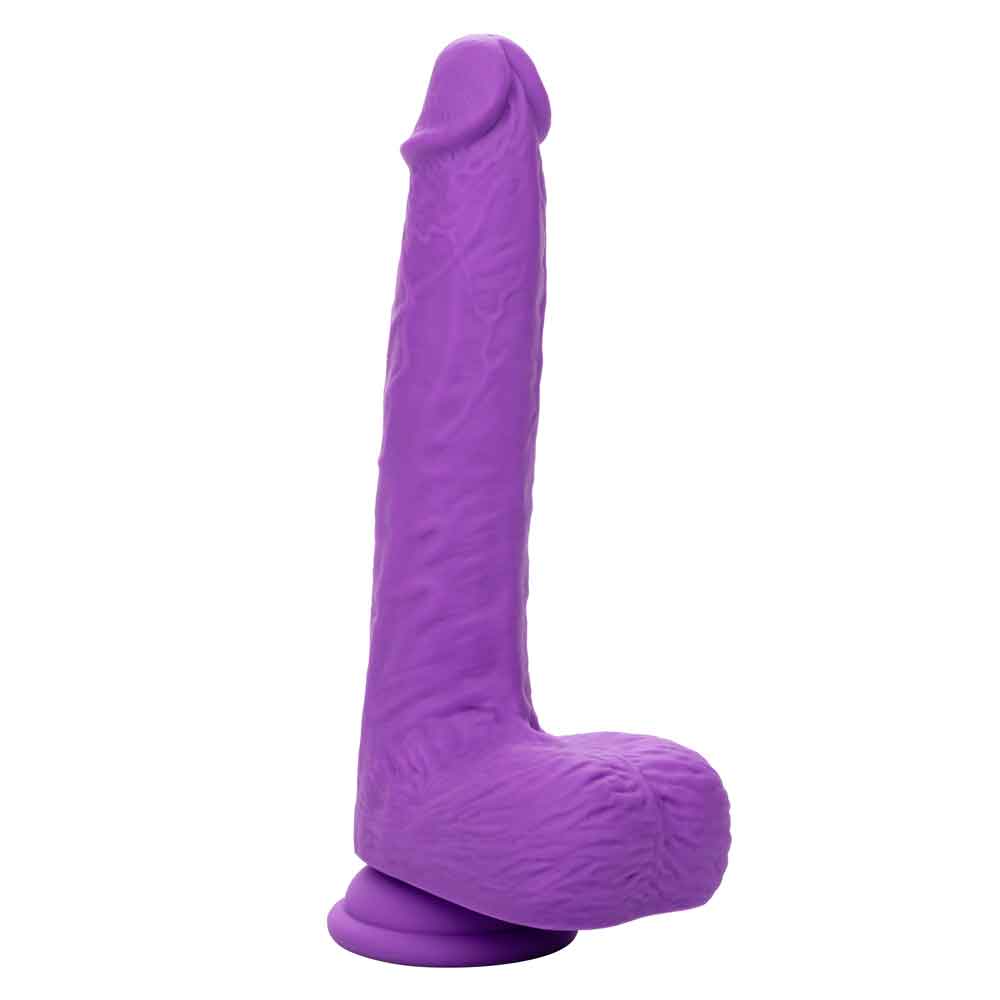 Rechargeable Gyrating Thrusting Silicone Studs 7 Inch Purple DONGS
