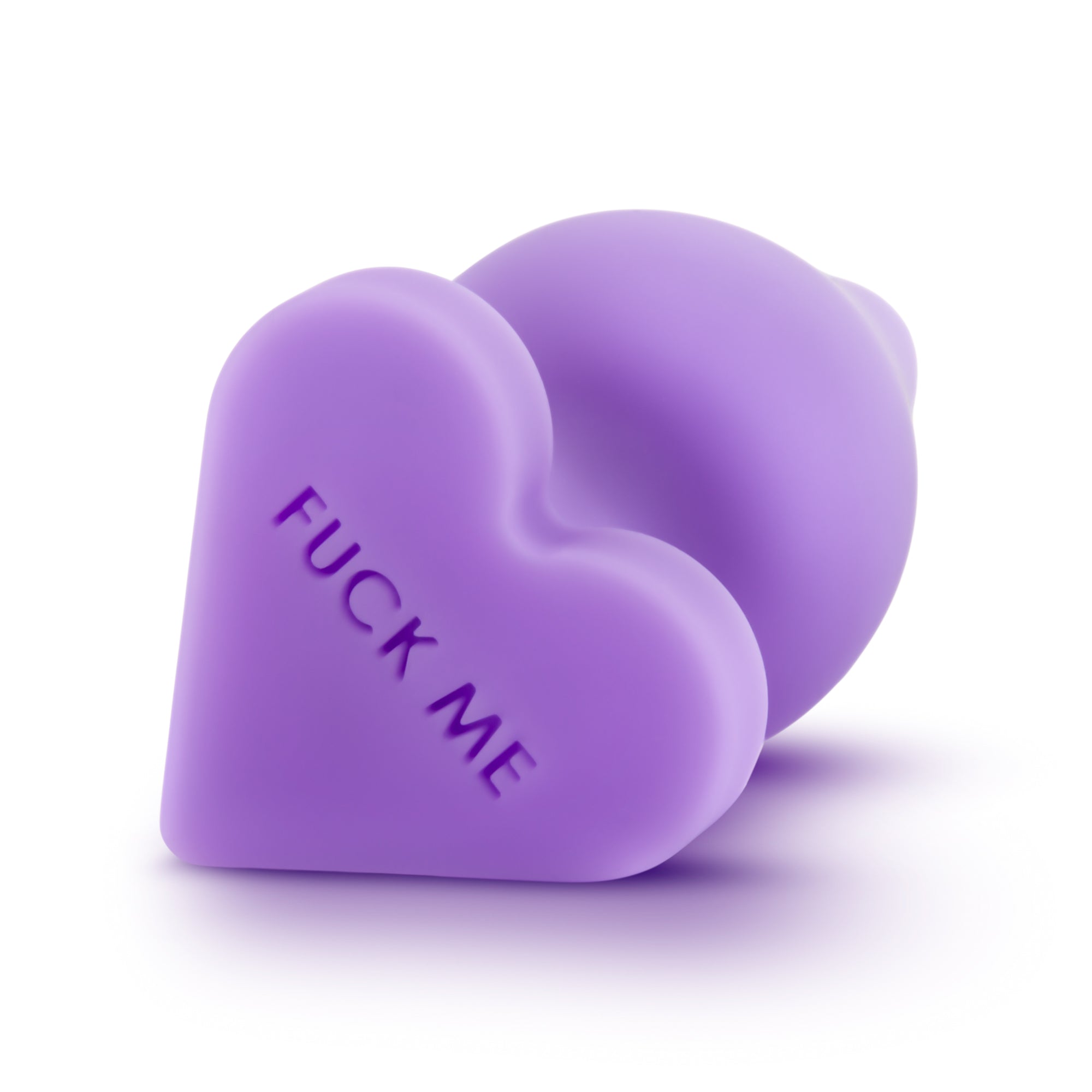 Naughtier Candy Heart Fuck Me Butt Plug for Pleasure Purple Butt Plugs