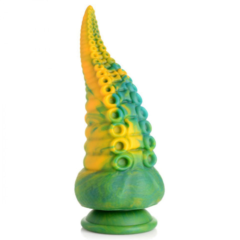 Creature Cocks Monstropus Tentacled 8.5 Inch Silicone Dildo (Marbled Green Yellow Blue) – Suction Cup Dildo Multi > Dildos > Fantasy