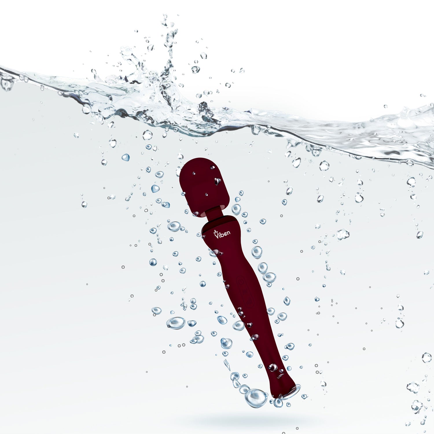 Viben Sultry Rechargeable Wand Massager in Ruby Red Electric Massager