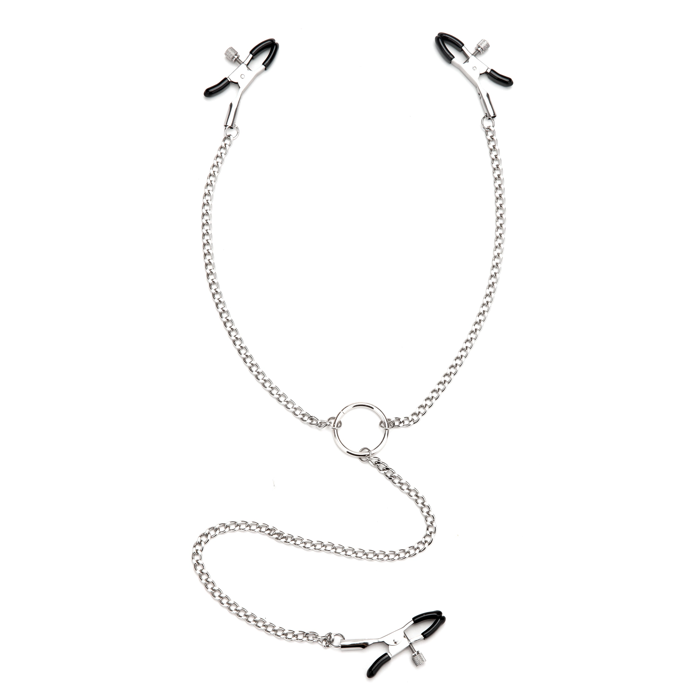 Lux Fetish Adjustable Nipple and Clit Clamp Set – Body Jewelry Clamps Silver > Clothes > Body Jewellery (Non Piercing)