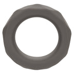 Alpha Liquid Silicone Prolong Prismatic Ring Gray 1 Inch Diameter Stretchy Durable Silicone > Cock Ring > Single