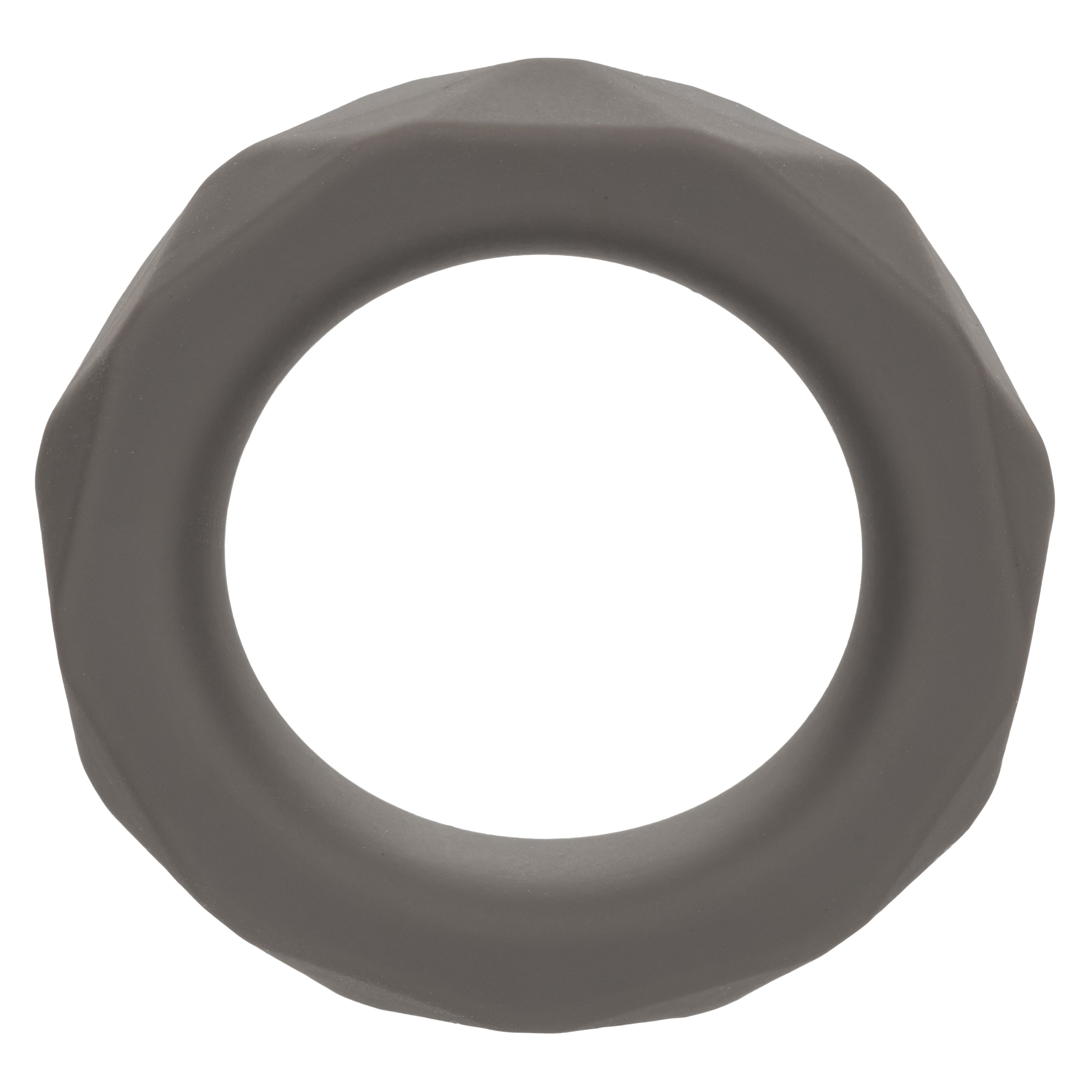 Alpha Liquid Silicone Prolong Prismatic Ring Gray 1 Inch Diameter Stretchy Durable Silicone > Cock Ring > Single