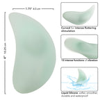 Pacifica™ Bali Curved Teaser in Mint Green Liquid Silicone with 10 Intense Functions, and Waterproof IPX7 > Vibrators > Unconventional