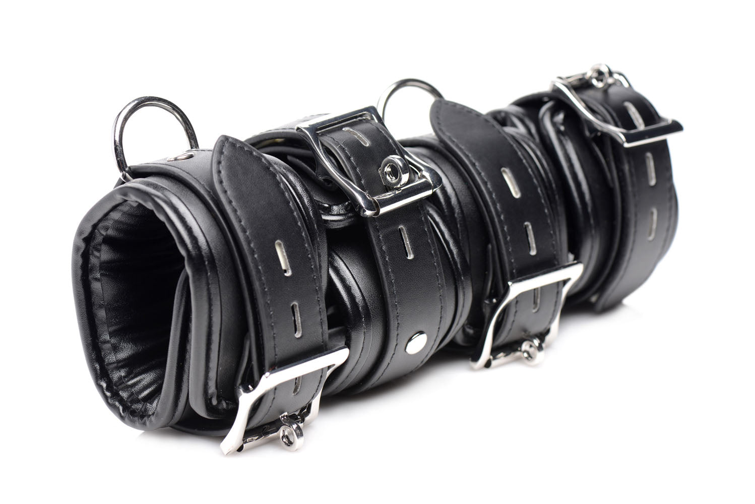 Adjustable Leather Slave Bondage Shackle Set – High-Quality Restraint Accessories > Bondage Gear > Restraints