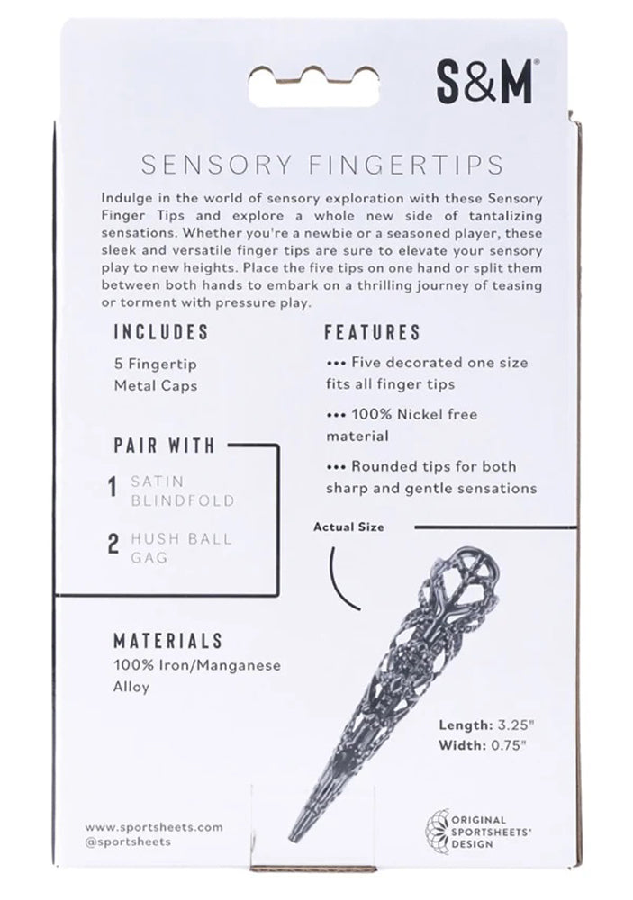 Sex & Mischief Sensory Fingertips - 8.25 cm Black Alloy > Bondage Gear > Medical Instruments