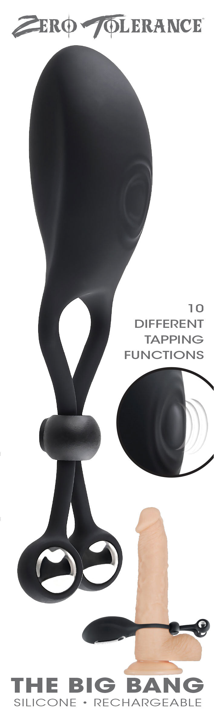 Zero Tolerance THE BIG BANG Cock Ring 4cm > Cock Ring > Adjustable