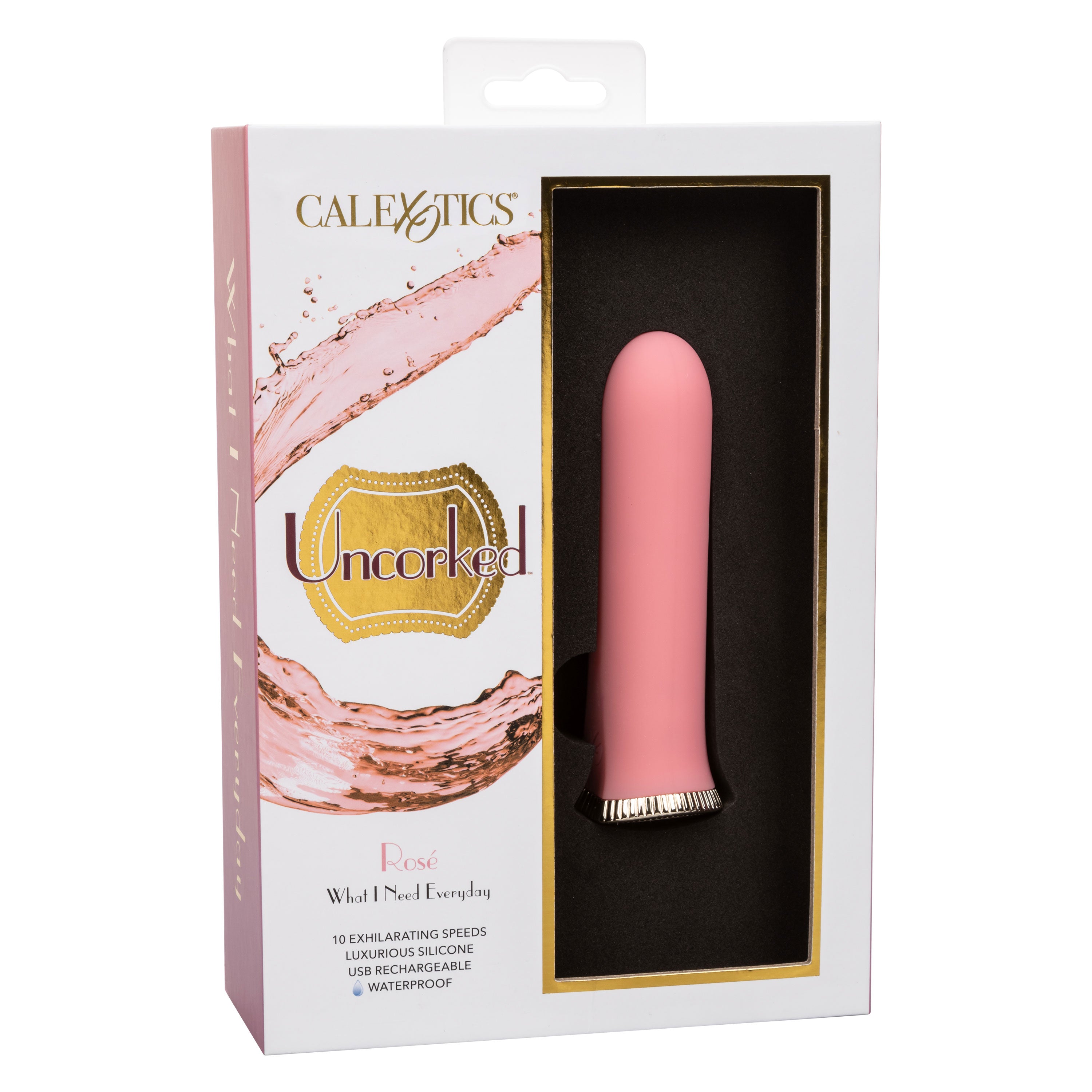 Uncorked Rosé Mini Silicone Vibrator 3 Inch Pink Massager with 10 Speeds > Vibrators > Standard Vibrators