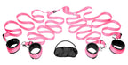 Bedroom Restraint Kit Pink – Adjustable Soft Fabric Restraints Bondage Set Pink > Bondage Gear > Bed Restraints
