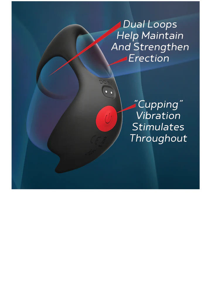 Red Dot V3 (Black/Red) – Remote-Controlled Vibrating Cock Ring > Sex Toys > Remote Control Toys