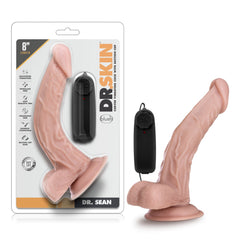 Dr Skin Adult Toys Vanilla Dr Skin Dr Sean 8in Vibrating Cock with Suction Cup Vanilla 819835022350