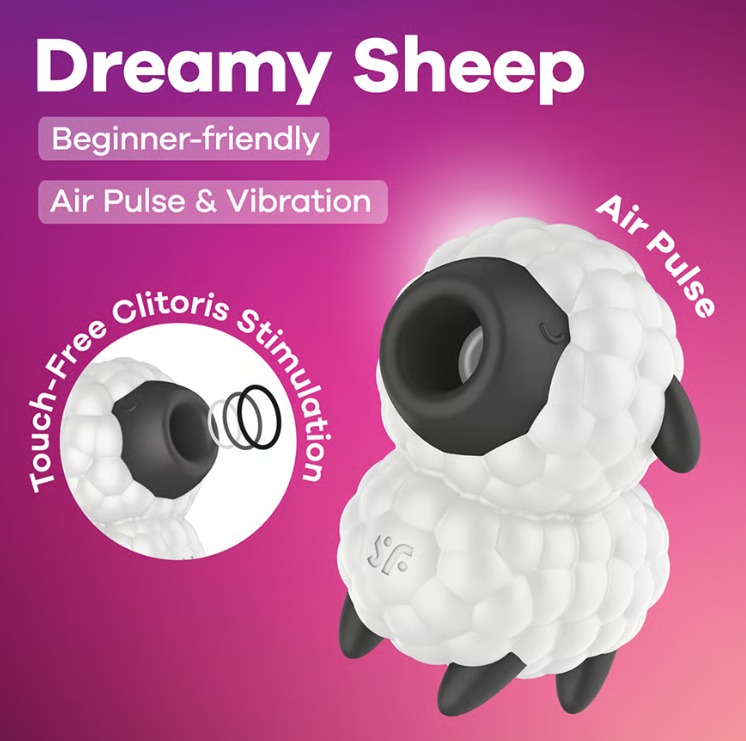 Satisfyer Dreamy Sheep – Rechargeable Air Pulse Stimulator Toy > Sex Toys For Ladies > Air Pulsation