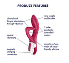 Satisfyer Embrace Me Rabbit Vibrator – Waterproof Dual Motor Silicone Design > Vibrators > Ladies > Rabbit