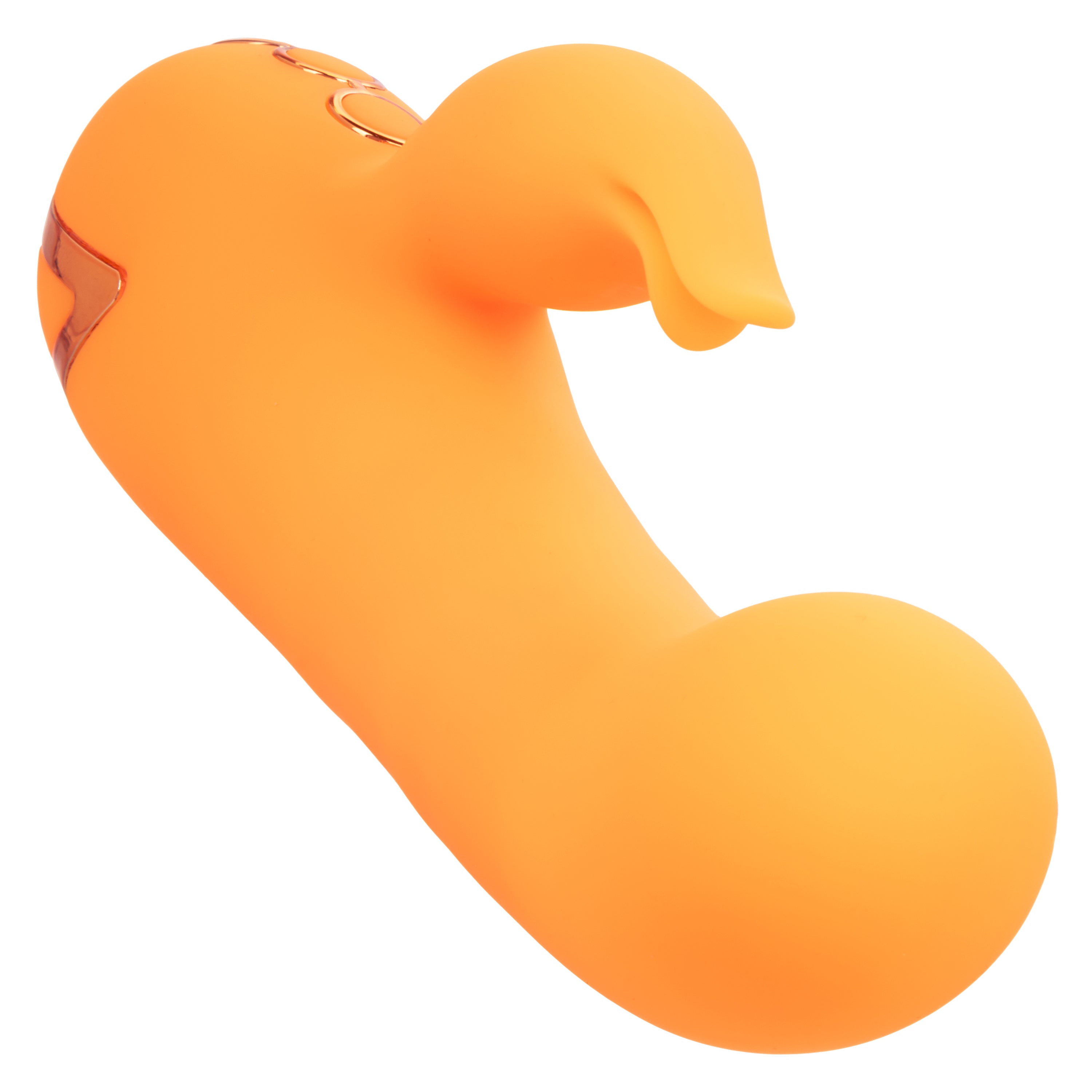 California Dreaming Montecito Muse Orange Silicone G-Spot Stimulator with 10 Vibration Functions and 3 Inflation Settings > Vibrators > Ladies > Rabbit